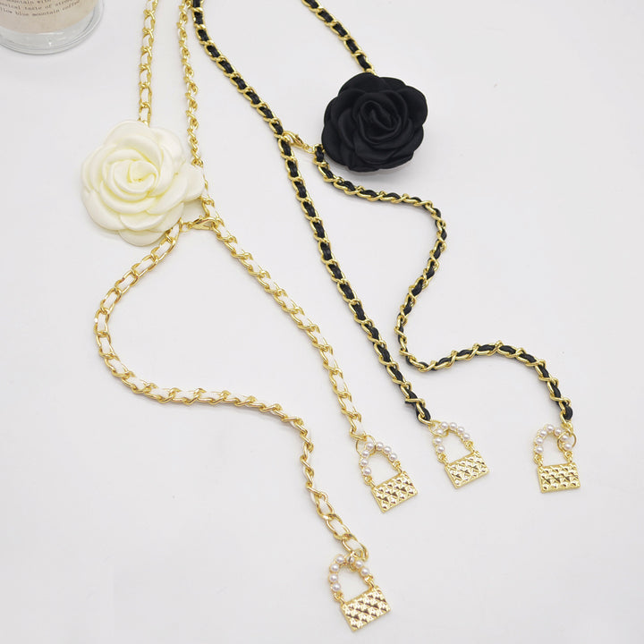 Camellia Woven Waist Chain Accessories Women