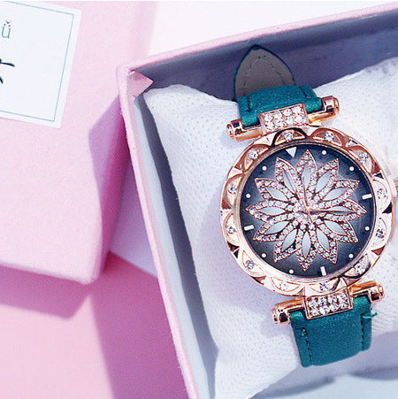 Full Diamond Watch Female Fashion Trend Waterproof Simple Female Watch