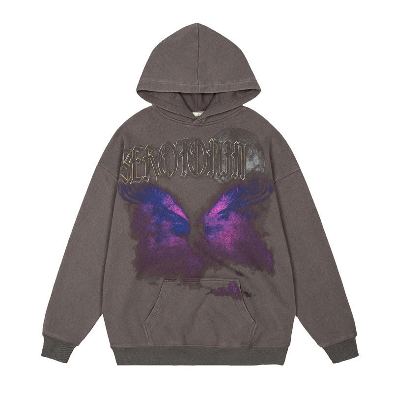 High Street Hip Hop Graffiti Print Hoodie