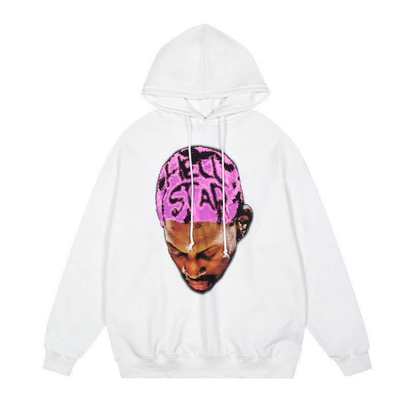 High Street Hip Hop Graffiti Print Hoodie